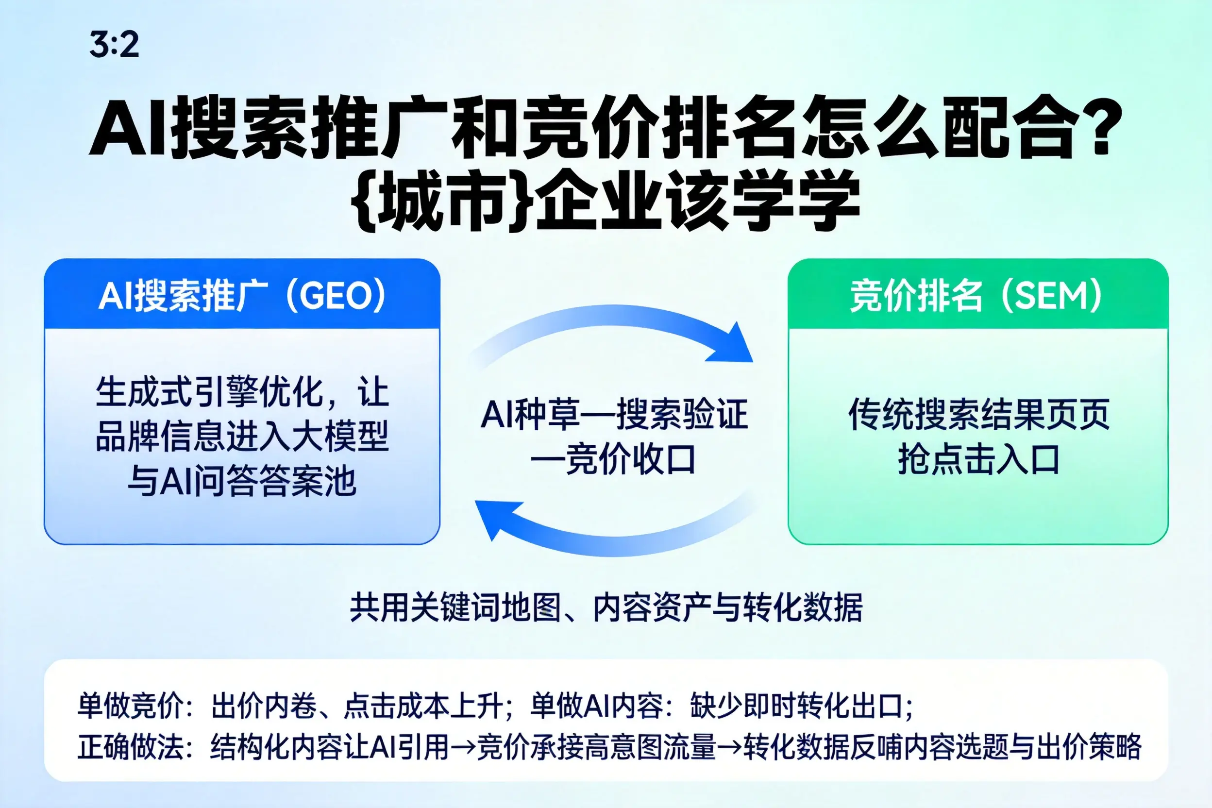 AI搜索推广和竞价排名怎么配合?六盘水企业该学学
