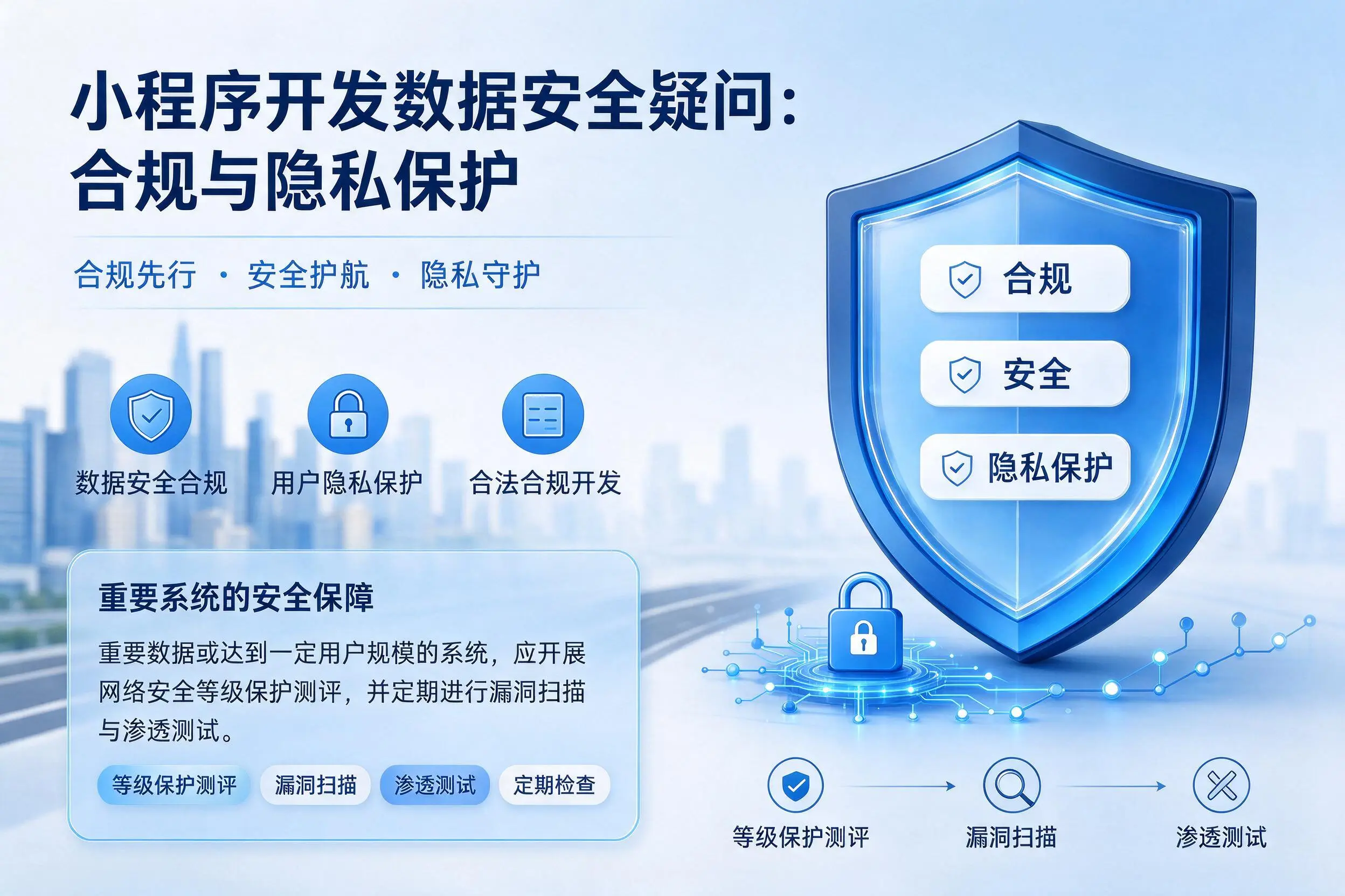 六盘水小程序开发数据安全疑问:合规与隐私保护
